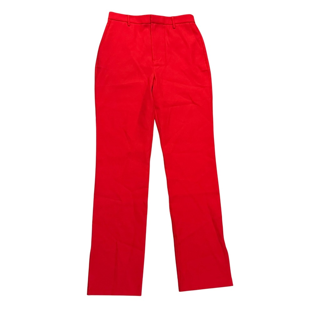 Walter Baker Falon Pant Women Size 4 Poppy Red New Tailored High Rise Trousers